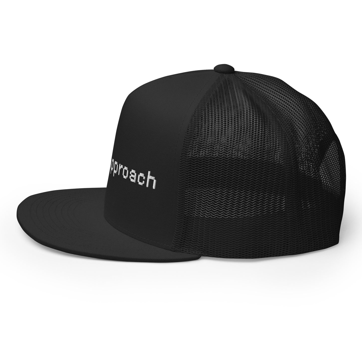 Black mesh StellarApproach trucker hat