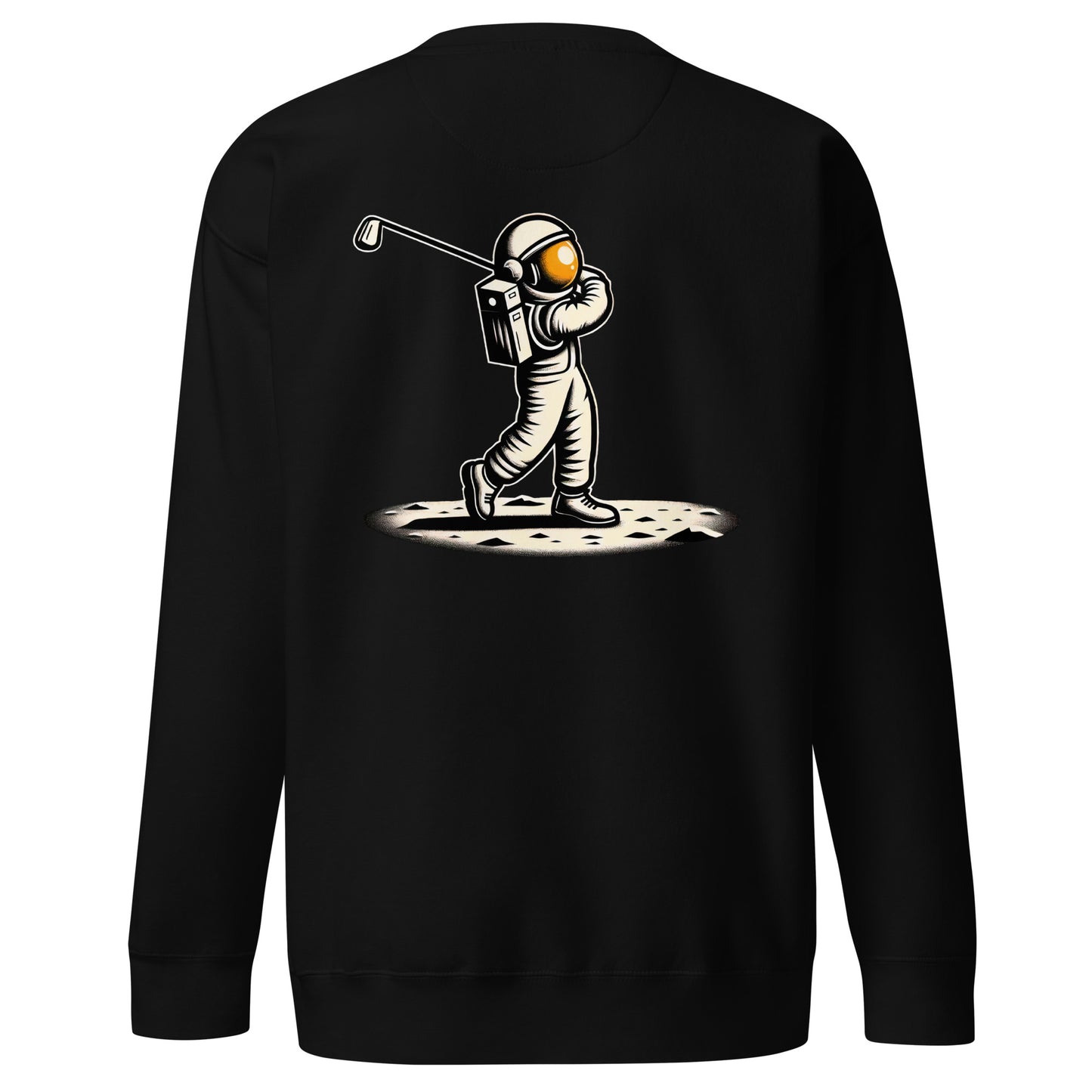 StellarApproach Golfing Astronaut Unisex Premium Sweatshirt