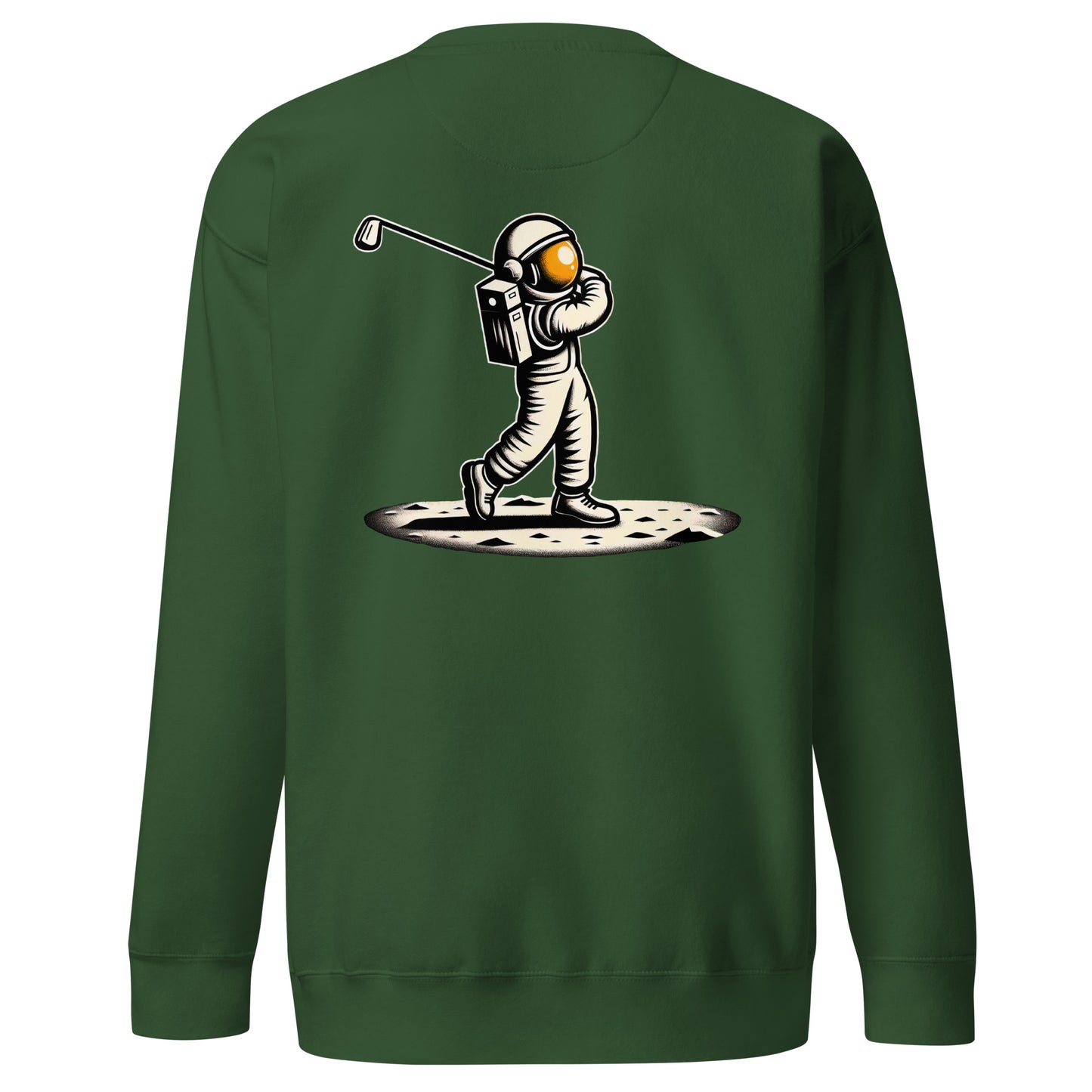 StellarApproach Golfing Astronaut Unisex Premium Sweatshirt