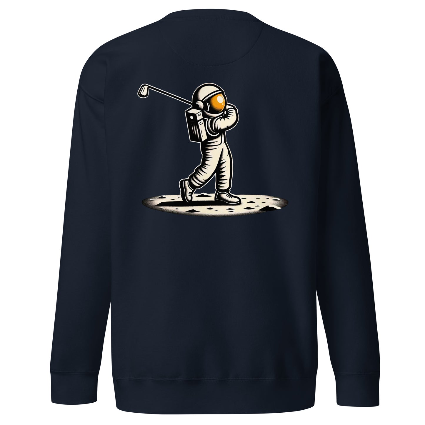 StellarApproach Golfing Astronaut Unisex Premium Sweatshirt