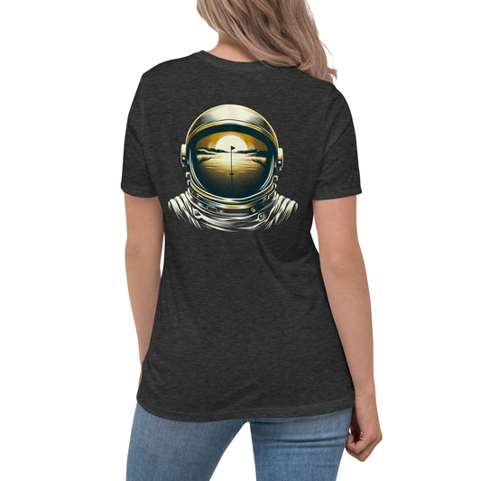 Women's Relaxed Golf and Astronaut themed T-Shirt